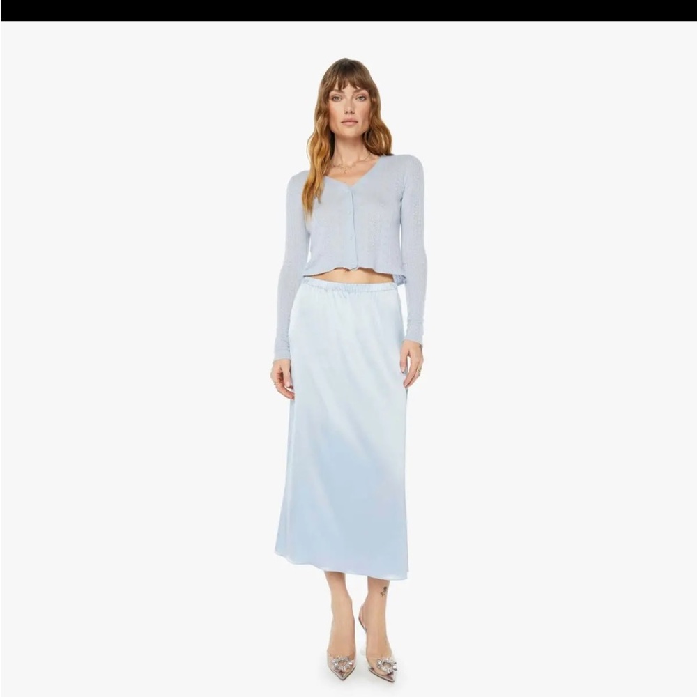 SABLYN Hedy Slip Skirt in Whisper Light Blue